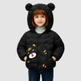 thumbnail image 2 of Staki Kid's Jacket Winter Waterproof Coat Boys Fleece Snowboarding Jackets with Hood Toddler Winter Coat(Black,4-5 Years), 2 of 6
