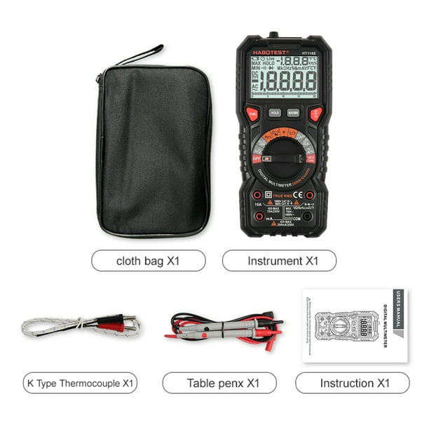 FI122 | Multimètre numérique portable RMS, 2 000 points