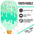 thumbnail image 5 of Franklin Sports Youth Pickleball Paddle - Pickleball Paddles for Kids - Max Grit Fiberglass Surface - Polypropylene Core - USA Pickleball (USAP) Approved - Ice Cream, 5 of 7