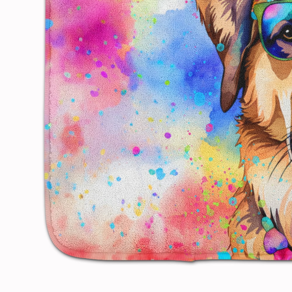 Yorkshire Terrier Hippie Dawg Memory Foam Kitchen Mat