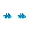 thumbnail image 1 of Paquete de 12 tornillos universales T25 Eigraketly para freno de bicicleta de montaña Azul 2piezas, 1 of 5