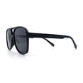 thumbnail image 6 of Polarized Mens Classic Oversized Racer Sport Plastic Sunglasses Shiny Black - Black, 6 of 8