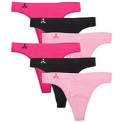 Balanced Tech Women's Seamless Thong Panties 6-Pack Assorted