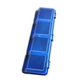 thumbnail image 2 of SunniMix Components Screws Organizer Storage Bin Divided Container 31x11.5x6.5cm Opening Blue, 2 of 8
