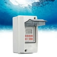 thumbnail image 2 of Programmable LCD Timer Switch with 7-Day/28-Cycle Scheduling, Built-in Battery Backup, Weatherproof PC Housing, AC85-265V, -10℃ to +55℃ Operation for Outdoor/Indoor High-Power Devices (Pool Pumps,, 2 of 6