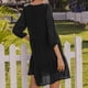 thumbnail image 5 of Vestido Casual ANGGREK Manga 3/4 Lunares Suelto Elegante Playa, 5 of 5
