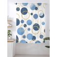 thumbnail image 2 of Sheer Curtains 63 Inch Length, Blue Polka Dots Semi Sheer Curtains Light Filtering Window Treatment, Modern Abstract Art Privacy Voile Drapes for Living Room Bedroom 52x63 Inch, 2 of 7