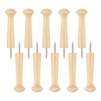 10Piece Wood Shaker Nails Screw-in Hook Nails,3.7in Nails,Unfinished for Hanging