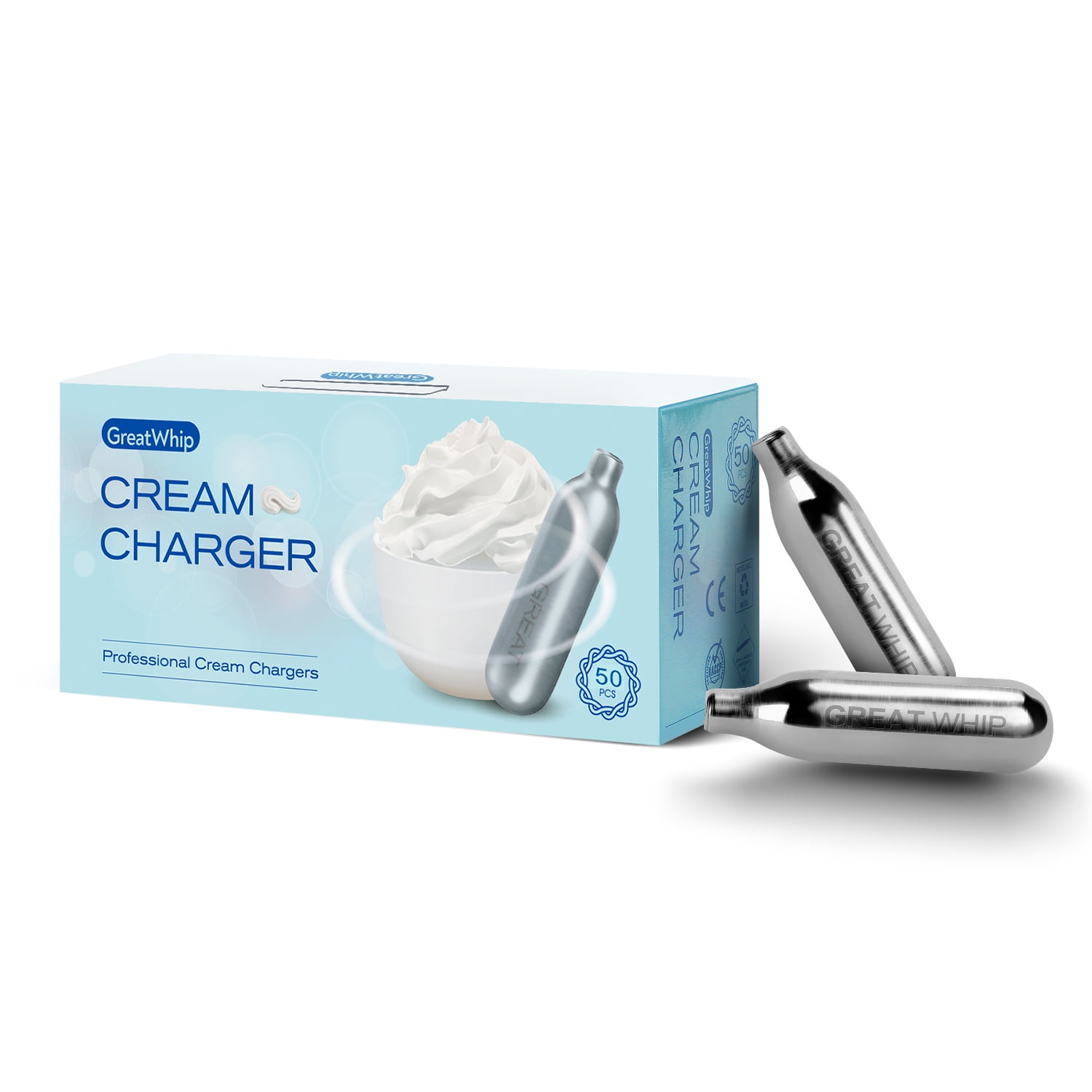 SupremeWhipMax Whipped Cream Chargers - Pure N2O Whipped Cream