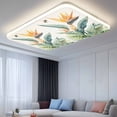 thumbnail image 2 of Fluorescent Light Covers 2 Pack 4x2 ft Watercolor Tropical Plant Bee Ceiling Light Covers Green Yellow Leaves Light Filters for Classroom, Office & Home, Drop Ceiling Light Covers, 2 of 8