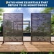 thumbnail image 4 of Garvee panel de privacidad metálico independiente con diseño de hojas, resistente al óxido y al clima, fácil de instalar para patio, balcón, jardín o interiores, 4 of 8