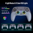thumbnail image 3 of Control inalámbrico BETMI para PS5/PC con Bluetooth 5.3 y luz RGB, 3 of 7