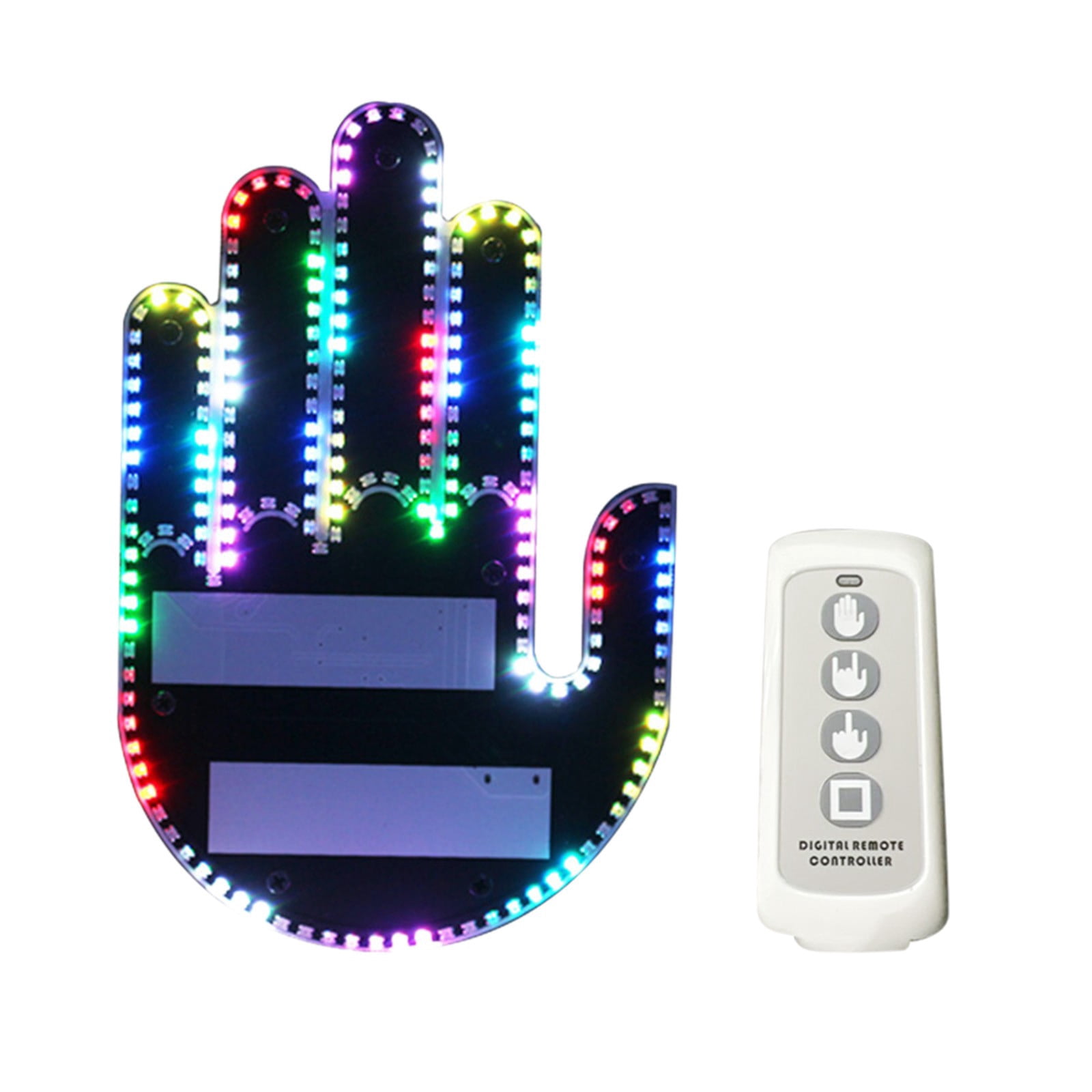 Lampe à Geste LED Pour Voiture - Signalisation Lumineuse Pour Fenêtre - Pour Camion, SUV, Caravane - Conduite Nocturne - 2