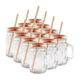 thumbnail image 1 of 24 Pack Mason Jar Frasco Tapa Tarro Popotes, 1 of 5