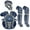 Navy Blue, variant on All-Star Sports S7 Axis Ages 12-16 Protective Baseball Catchers Gear, Navy