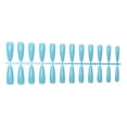 thumbnail image 1 of Vogacara 24 piezas Extra largas Prensa en uñas Artificial DIY Sólido Duradero Francés Elegante Uñas acrílicas para salones de manicura Arte Cubierta Juegos de manicura 5azul Vogacara CE011405-05, 1 of 1