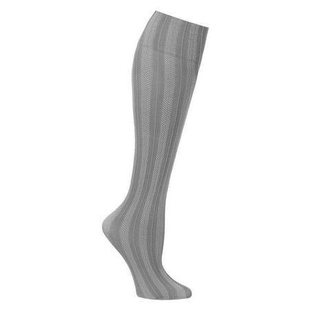 Women's Wide Calf Solid And Patterned Trouser Socks Set Of 3 - Grey, Get the professional style and fit you deserve with these wide trouser socks By SUPPORT (Best Place To Get Socks)