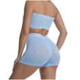 thumbnail image 6 of Idoravan yoga two piece set for women shorts Fahion Women's 2 Piece Sleeveless Crop Tops Cropped Pants Set Solid, 6 of 6
