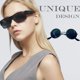 thumbnail image 4 of Vogacara Gafas de sol Flame de alto rango Visión de alta definición Robusto Ligero Mano de obra fina Diseño único Gafas geniales Cuidado de ojos Tipo 20, 4 of 6