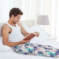 thumbnail image 6 of Picia Palm Leaves Mens Soft Woven Cotton Elastic Waistband Sleep Pajama Pant Lounge Sleep Pant With Pockets And Drawstring-XX-Large, 6 of 9