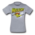 thumbnail image 3 of Hellcat (Marvel Comics) Mens T-Shirt -  Hellcat Flyin Punch Under Name Image (Small), 3 of 3