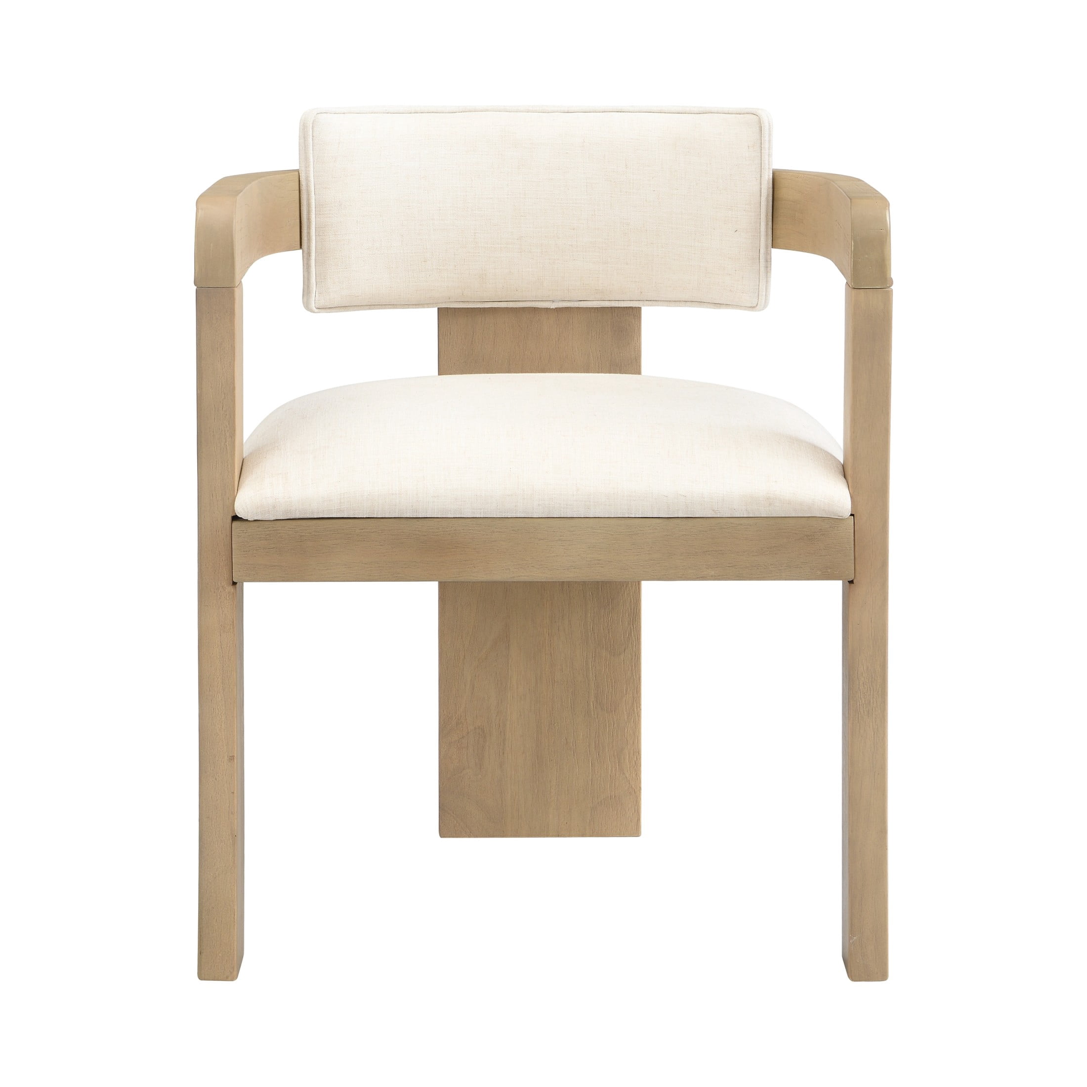 Christopher Knight Home Modern Upholstered Dining Chairs with Curved U-Back, Light Ash+Beige, Set of 4