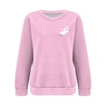 thumbnail image 4 of Gsakboxl Sweaters for 2026 Women Halloween Sweatshi Comfortable Long Sleeve Hoodless Pullover 2D Holiday Print Casual Loose Fit Athletic Daily Sportswear Tops Fall, 4 of 5