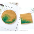 thumbnail image 2 of OUNONA Heat Insulated Table Placemats Gradient Handmade Bamboo Coaster Creative Placemat Party Supplies (Style 2), 2 of 8