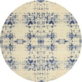 thumbnail image 1 of Ahgly Company Machine Washable Indoor Round Contemporary Dark Goldray Area Rugs, 3' Round, 1 of 7