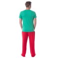 thumbnail image 2 of Intimo Men's 2 Piece Pajama Set Cotton/Poly Blend Jersey Knit Lounge Pants With Soft T-Shirt Top, 2 of 4