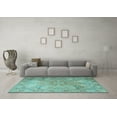 thumbnail image 3 of Ahgly Company Indoor Square Persian Light Blue Traditional Area Rugs, 3' Square, 3 of 4