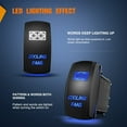 thumbnail image 3 of Nilight Cooling Fans Rocker Switch Led Light Bar Switch 5Pin Laser on off SPST switches 20A/12V 10A/24V Switch Blue with Jumper Wires Set for Cars Trucks RVs, 3 of 7