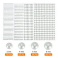 thumbnail image 3 of Uxcell 1792 Pcs 4 Sheets White Rhinestone Stickers 3/4/5/6 mm Self Adhesive Rhinestones Gems for DIY Decoration Craft, 3 of 5
