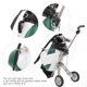 thumbnail image 4 of Desktop Golf Pen Set: 3 Ballpoint Pens and Mini Bag, Zinc Alloy Golf Bag with Base, Green and White, 4 of 4