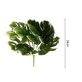 thumbnail image 6 of sunsanly 1 Branch Artificial Plant Vivid Realistic 9 Heads Design Simulation Monstera Leaf Decoration Home Decor, 6 of 8
