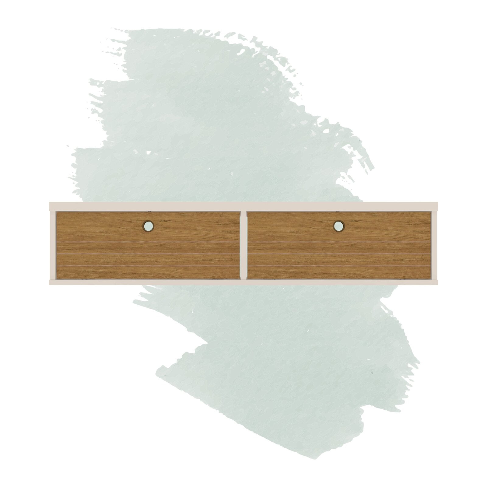 Hayward solid wood floating desk discount