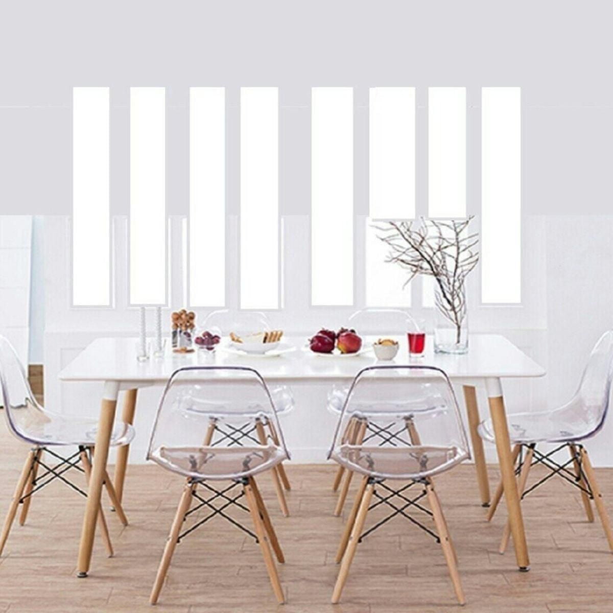 Heavenly Collection Clear Wood Chair