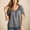 Black, variant on Lutiedan Womens Button Down Shirts Short Sleeve Drawstring Cuffs Scoop Neck Plaid Tops Summer Loose Fit Babydoll Blouse