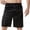 Black, variant on Odeerbi Smocked Waist Bermuda Shorts for Men Pajama Shorts 2025 Casual Solid Elastic Waist Shorts Sport Pants Pajama Pants Orange