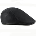 thumbnail image 5 of SikaFu Beret Cap Spring Summer Sun Hats for Men Women Artist Painter Flat Cap Solid Plain Breathable Mesh Cap Vintage Men Berets, 5 of 6