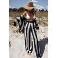 thumbnail image 3 of Conjuntos de pantalón de punto de crochet para mujer, trajes de playa de verano, cárdigan holgado informal, tops y pantalón, conjunto de ropa de playa de 2 piezas, 3 of 5
