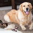 thumbnail image 3 of Pet Grooming Brush - Double Sided Shedding and Dematting Undercoat Rake Comb for Dogs and Cats,Extra Wide, Blue, Dog Grooming Brush, Dog Shedding Brush, 3 of 5