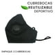 thumbnail image 2 of 2 Cubrebocas Deportivo con 1 Válvula Facex American Negro, 2 of 5