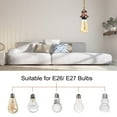 thumbnail image 4 of Kit de cable de luz colgante de 15.4 pies, enchufe en socket E26 con interruptor, cuerda trenzada vintage industrial, cobre rojo, 4 of 7