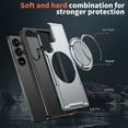 thumbnail image 5 of Allytechgroup Shockproof Kickstand Case for Samsung Galaxy S23 Ultra, Slim PC+TPU Hybrid Back Cover Support Wireless Charging Anti-Scratch & Drop Protection for Samsung Galaxy S23 Ultra, Gray, 5 of 6
