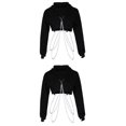 thumbnail image 1 of 2x Sudadera con Capucha de Manga Larga a para Mujer Sudadera Corta con Cadena de Metal jinwen Sudaderas cortas con capucha para mujer, 1 of 7