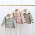 thumbnail image 4 of KYAIGUO Kids Toddler Puffer down Jacket for Boys Girls,Baby Fall Winter Warm Outerwear Lapels, Plaid Thick Snow Coat Little Boys Girls Winter Outerwear ,Size 2-10Y, 4 of 8