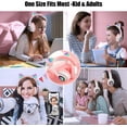 Bluetooth Headphones for Kids, Cute Ear Cat Ear LED Light Up Foldable