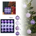 thumbnail image 3 of 16PCS Neutral Christmas Ornaments 2.36 Inch Textured Tree Decor, Shatterproof Matte Glossy Vintage Hanging Balls for Xmas Tree Holiday Party Wedding Decorations, 3 of 7