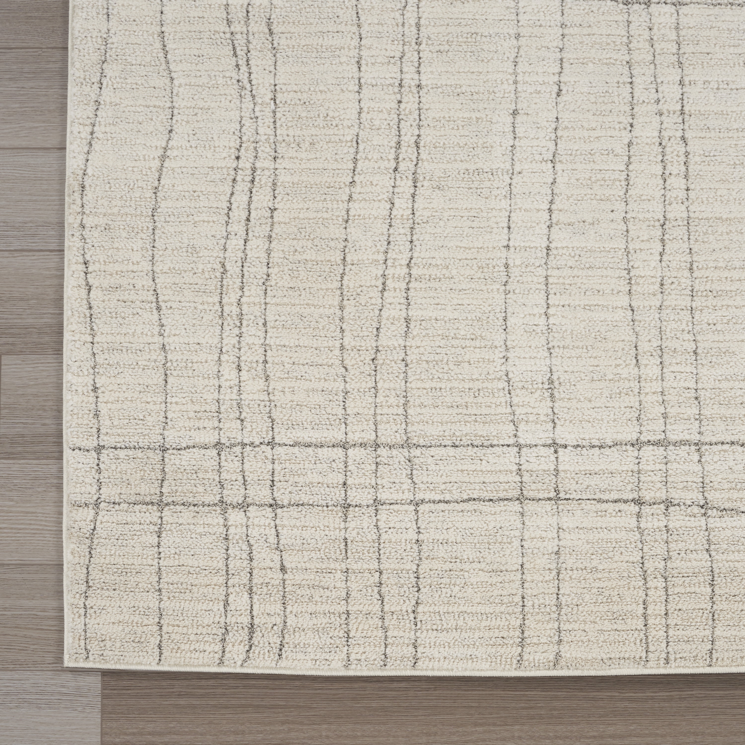 Nourison Andes Scandinavian Ivory Grey 5'3" x 7'3" Area Rug (5x7)